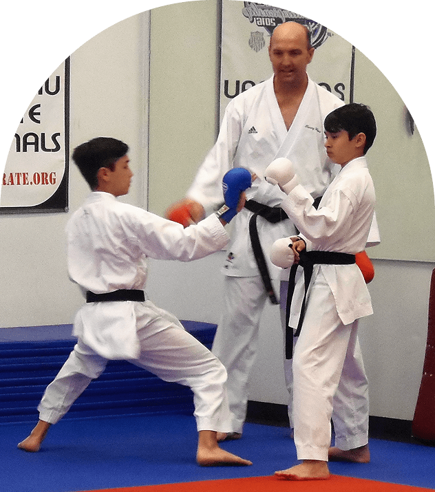 Martial arts training session